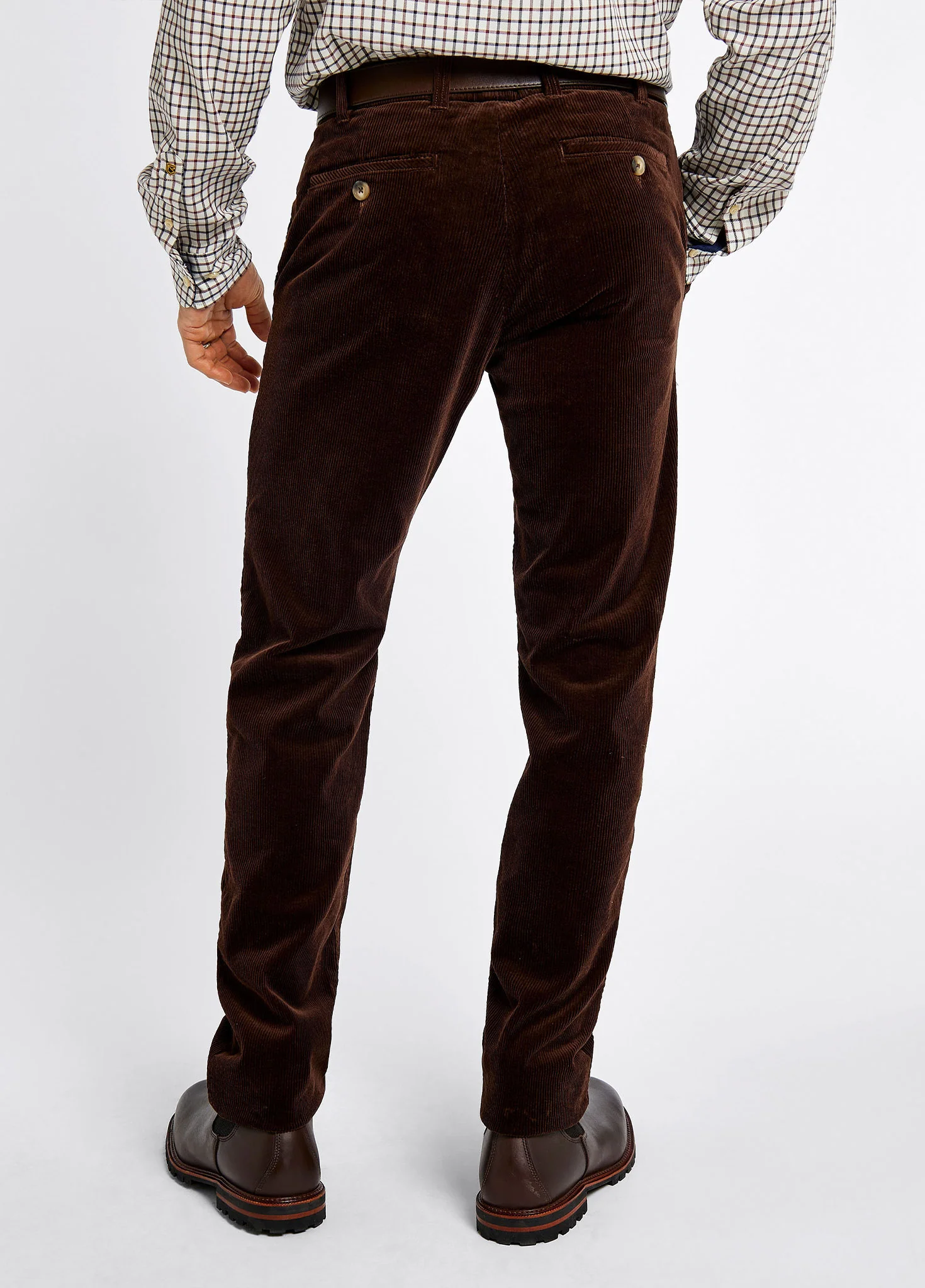 Stride Men's Corduroy Trousers 32in inseam - Brown - Image 5