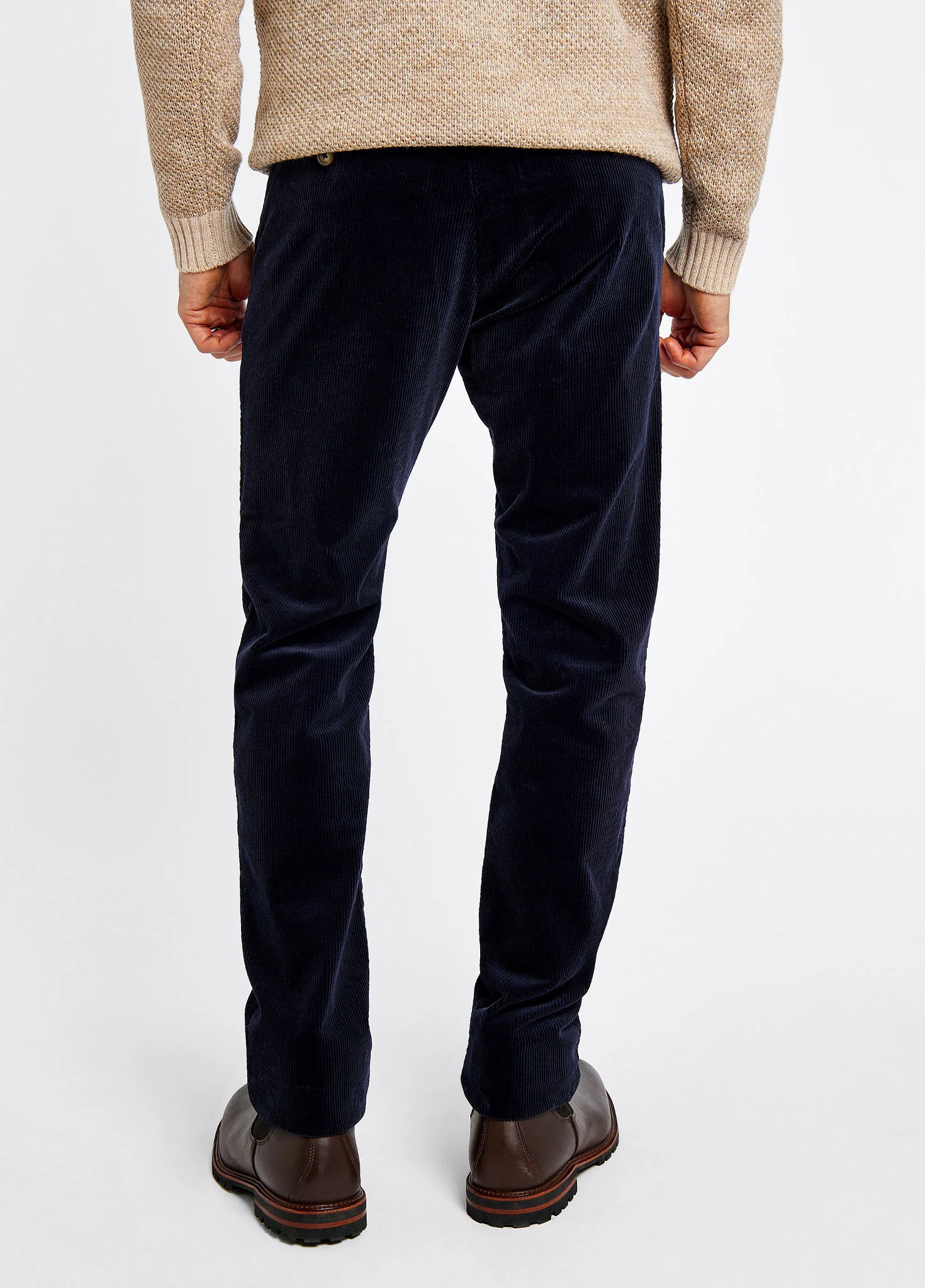 Stride Men's Corduroy Trousers 32in inseam - Navy - Image 5