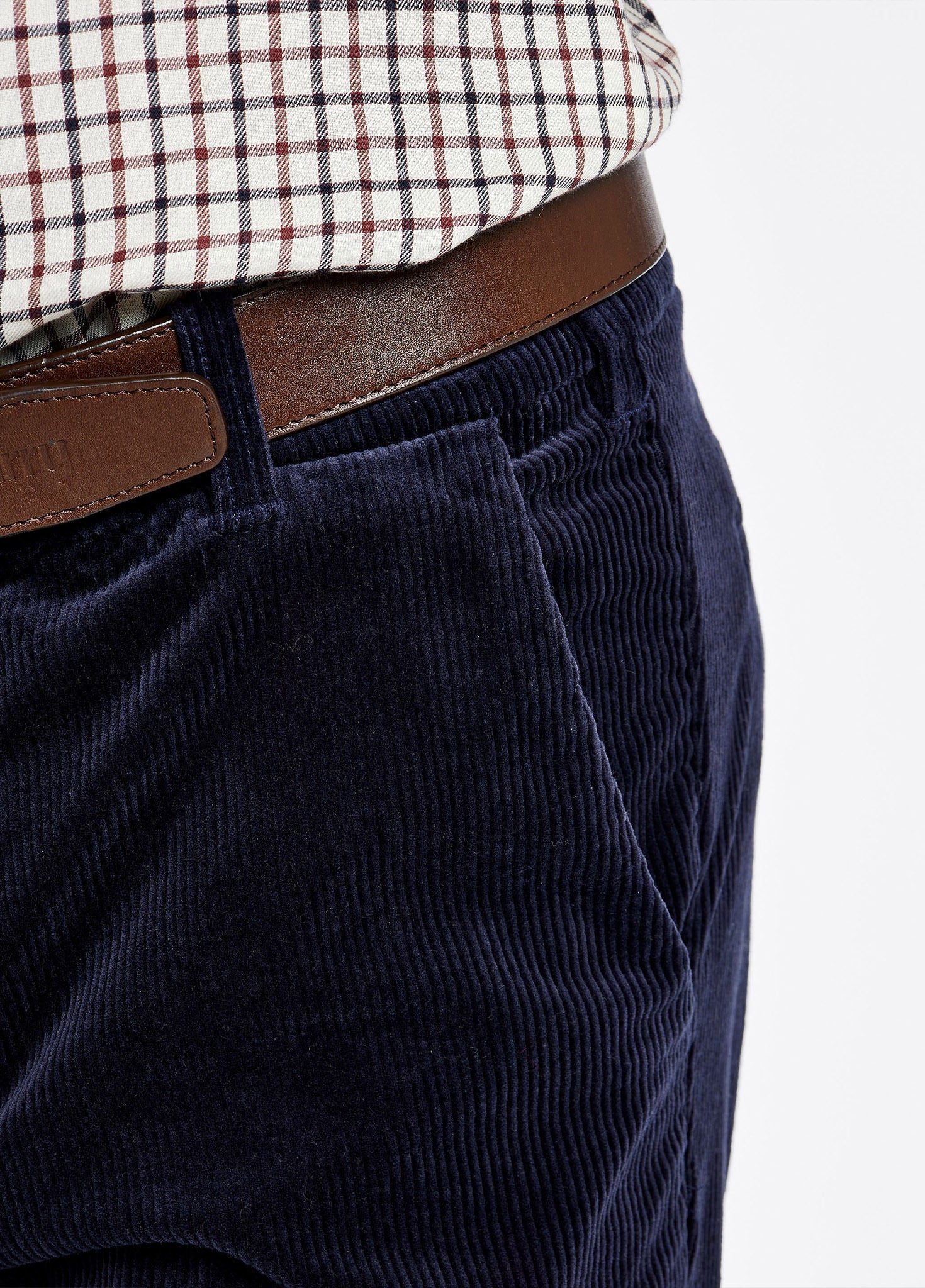 Stride Men's Corduroy Trousers 32in inseam - Navy - Image 7