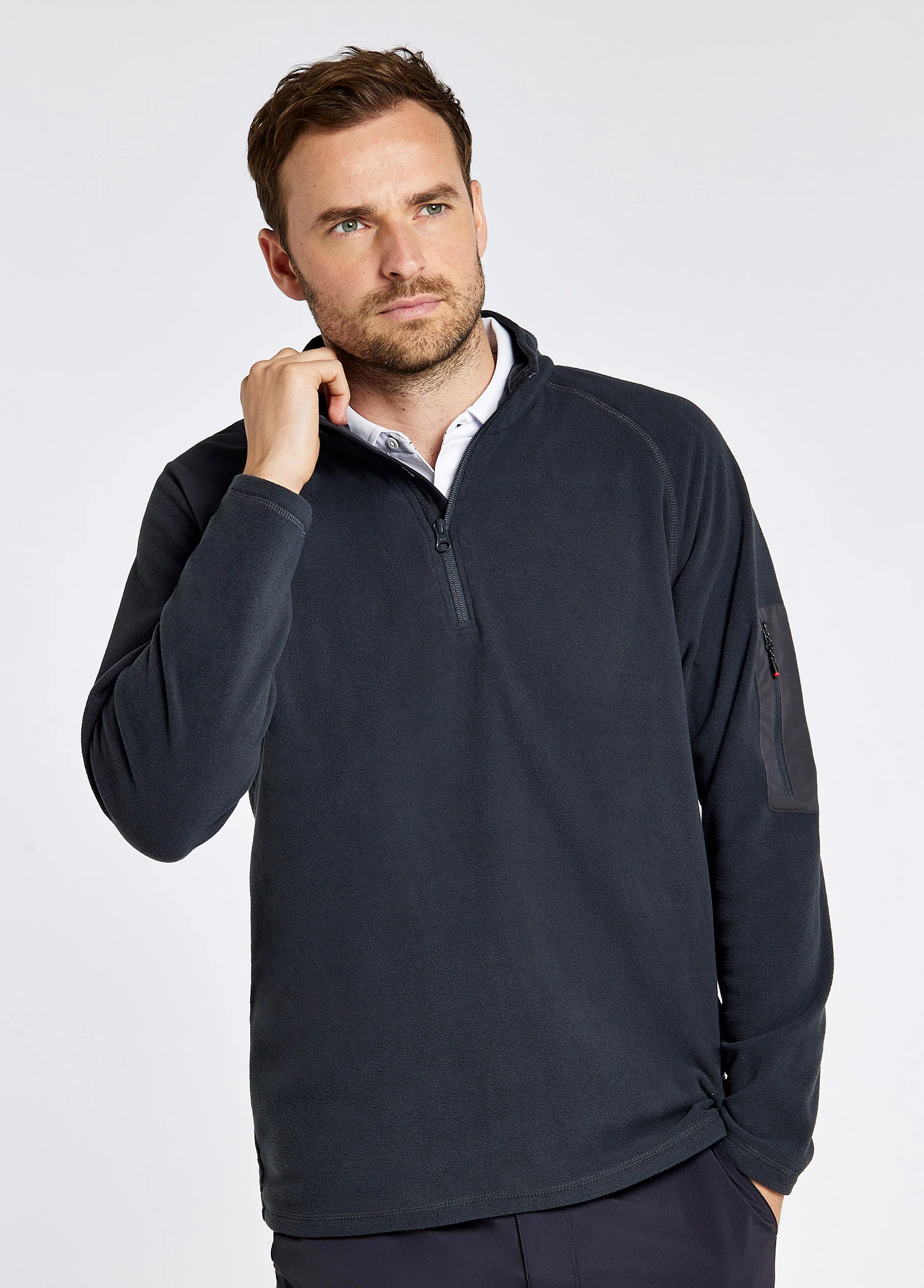 Valencia Mens Quarter-zip Fleece - Graphite - Image 4