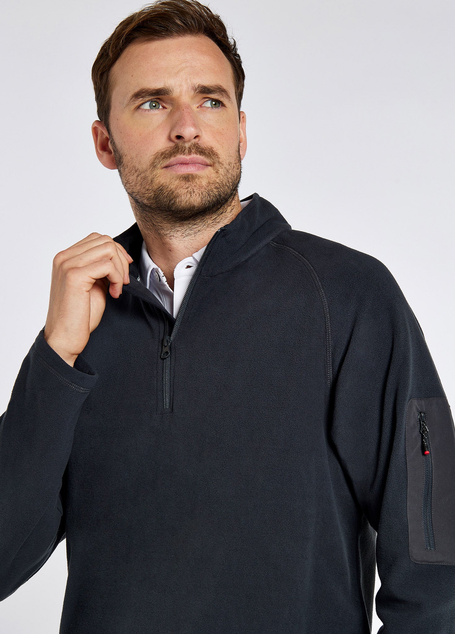Valencia Mens Quarter-zip Fleece - Graphite - Image 5