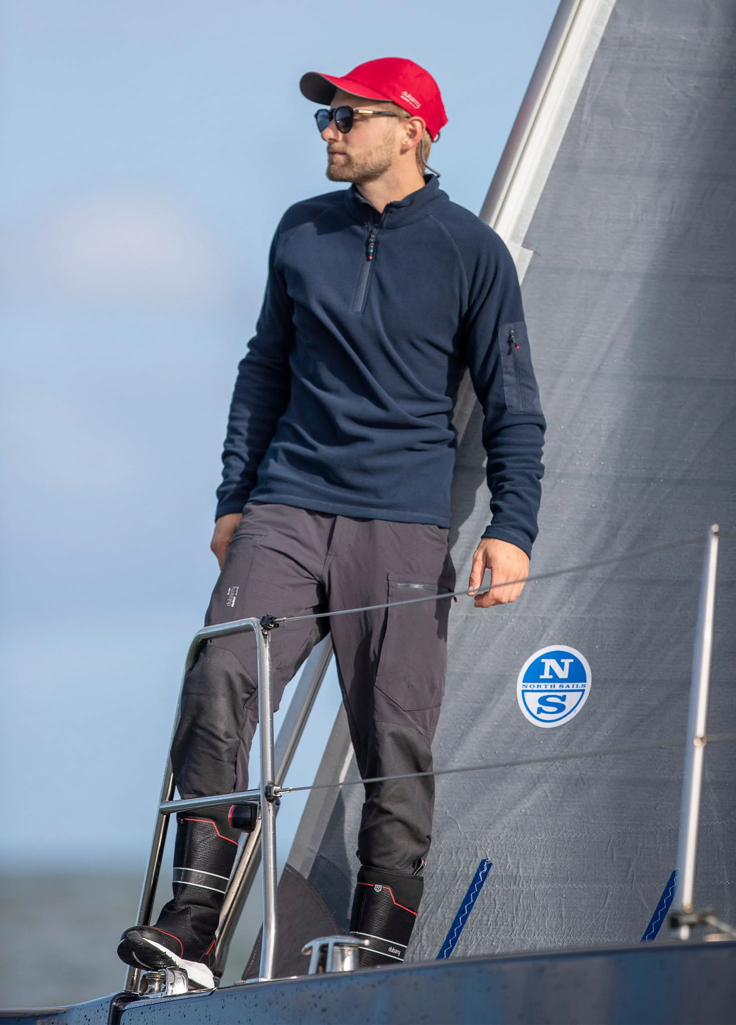 Valencia Mens Quarter-zip Fleece - Navy - Image 3