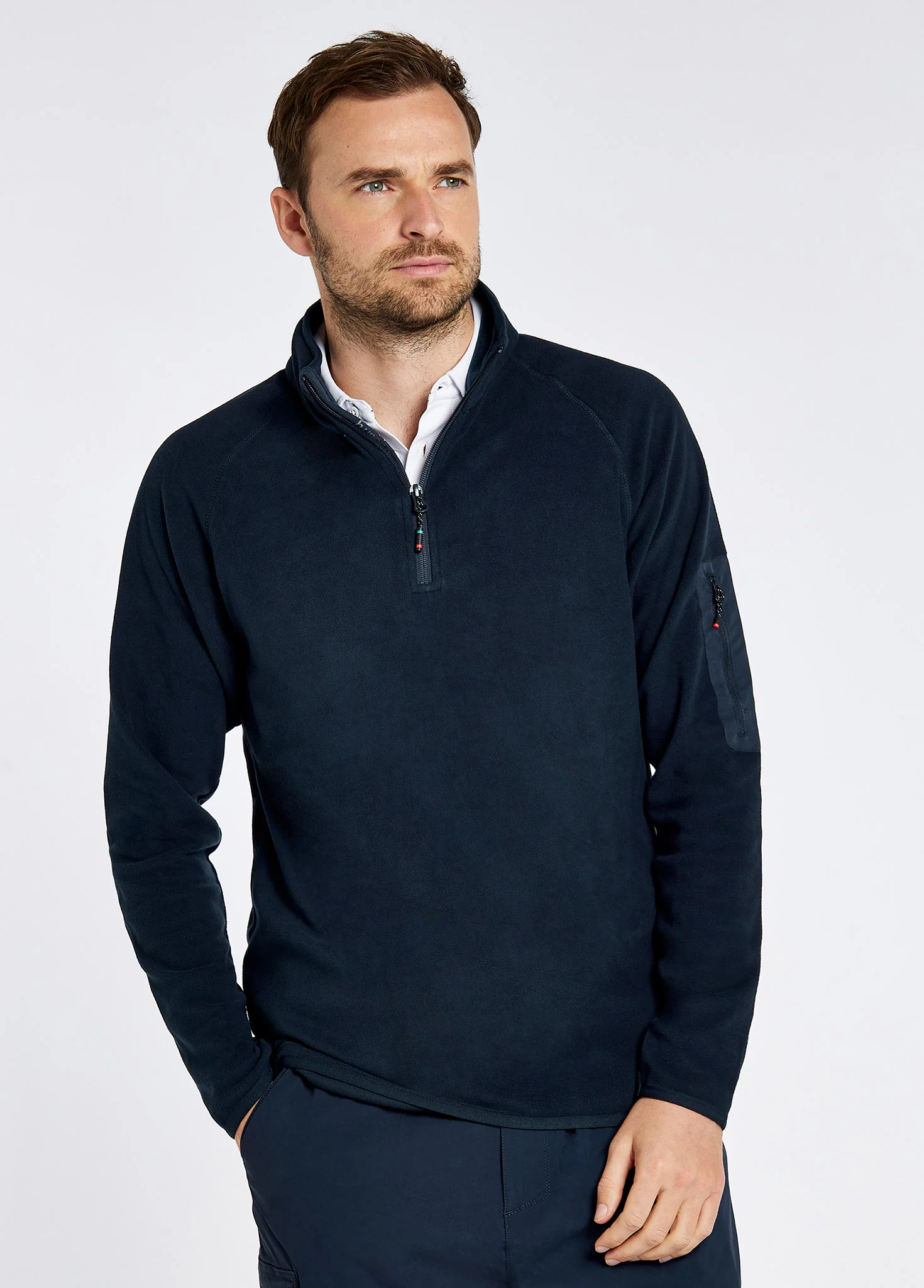 Valencia Mens Quarter-zip Fleece - Navy - Image 4